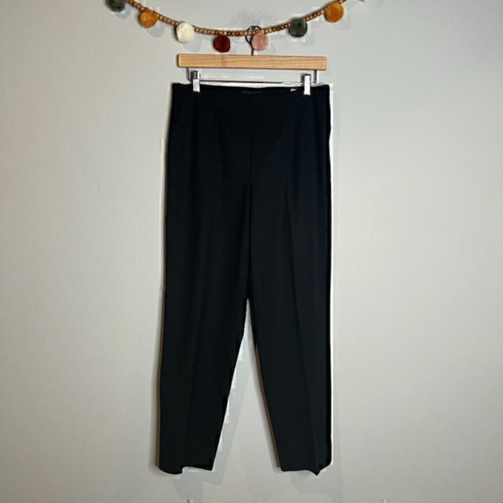 Piazza Sempione black wool blend dress pants